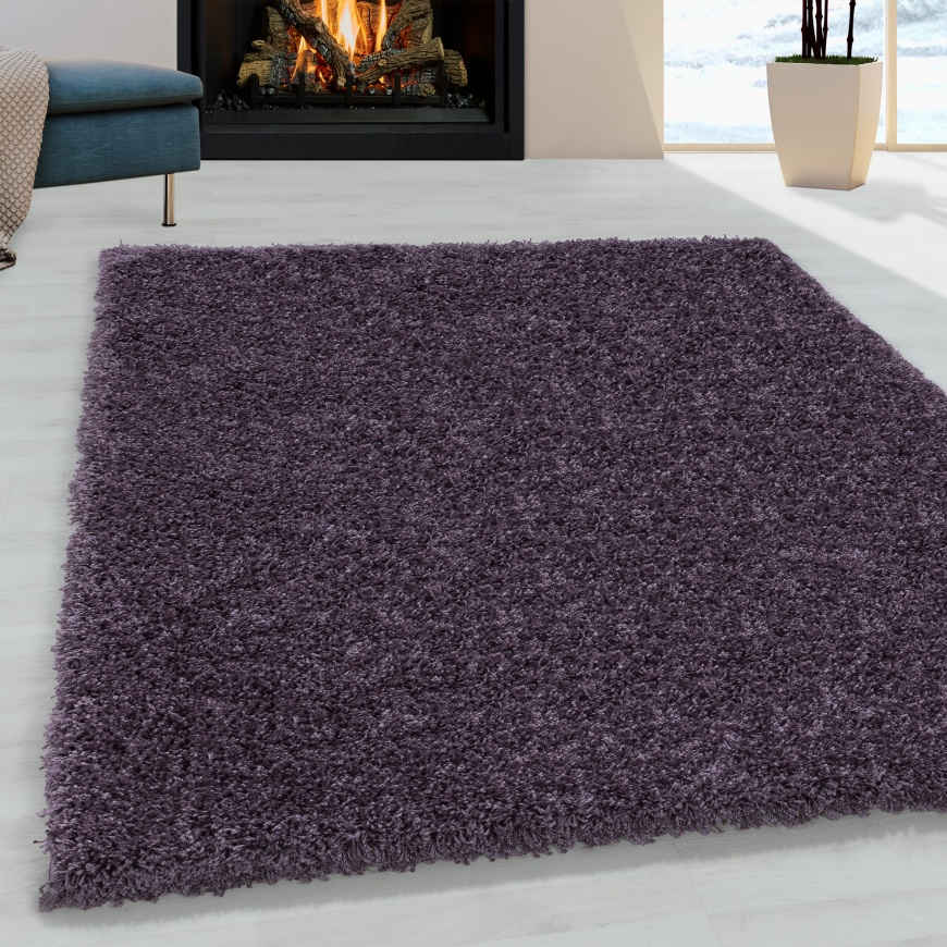 Sydney Shaggy Plain Violet Rug